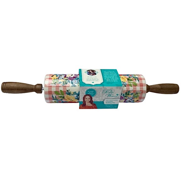 NWT Pioneer Woman Sweet Romance Blossoms Rolling Pin - Picture 6 of 11